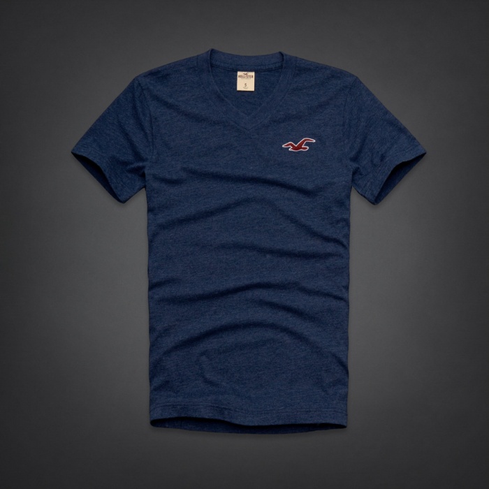 Hollister Hombres cuello en V Corto Remera HCO4071